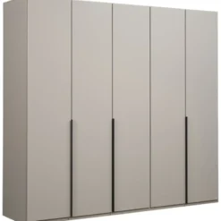 Kledingkast Milaan 5-deurs - greige - 236x225x58 cm
