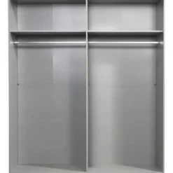 Kledingkast Milaan 4-deurs - greige -236x180x58 cm
