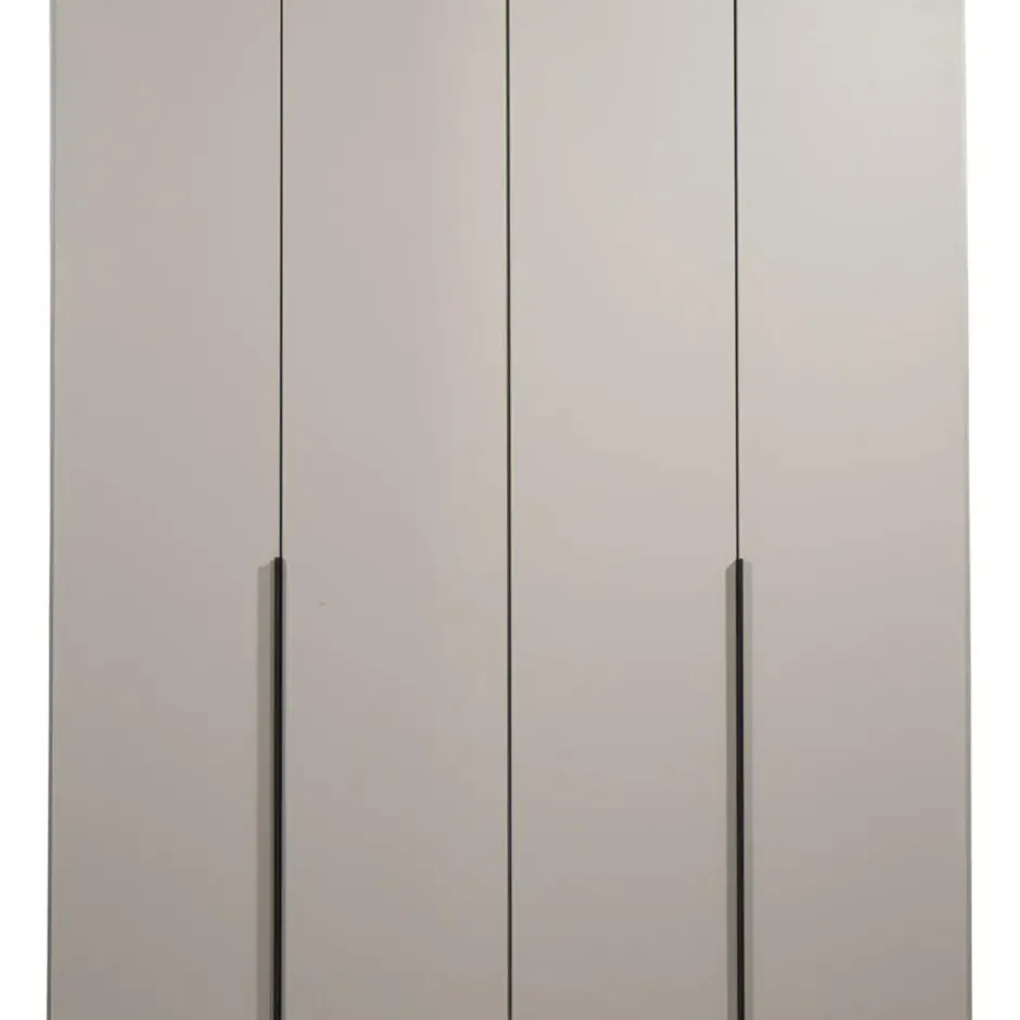 Kledingkast Milaan 4-deurs - greige -236x180x58 cm