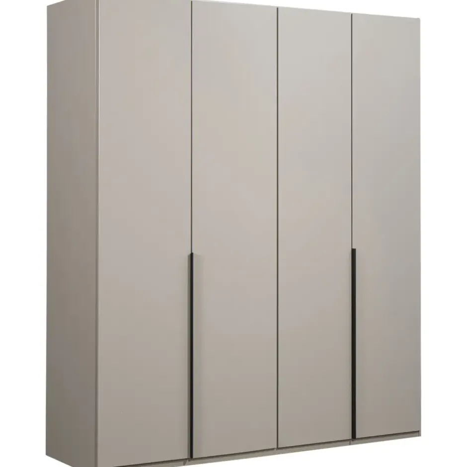 Kledingkast Milaan 4-deurs - greige -236x180x58 cm