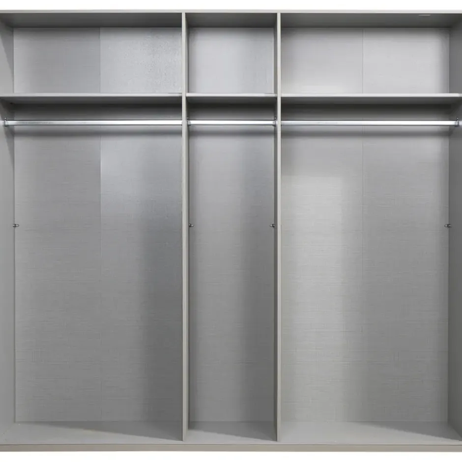 Kledingkast Milaan 5-deurs - greige - 208x225x58 cm