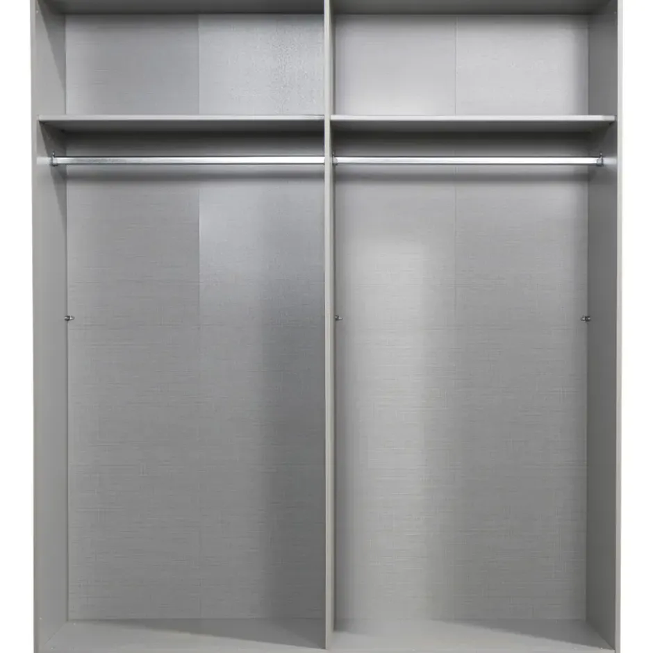 Kledingkast Milaan 4-deurs - greige - 208x180x58 cm
