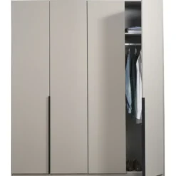 Kledingkast Milaan 4-deurs - greige - 208x180x58 cm