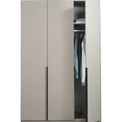 Kledingkast Milaan 3-deurs - greige - 208x135x58 cm