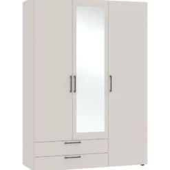 Kledingkast Penrith 3 deurs - greige - 204x145x58 cm