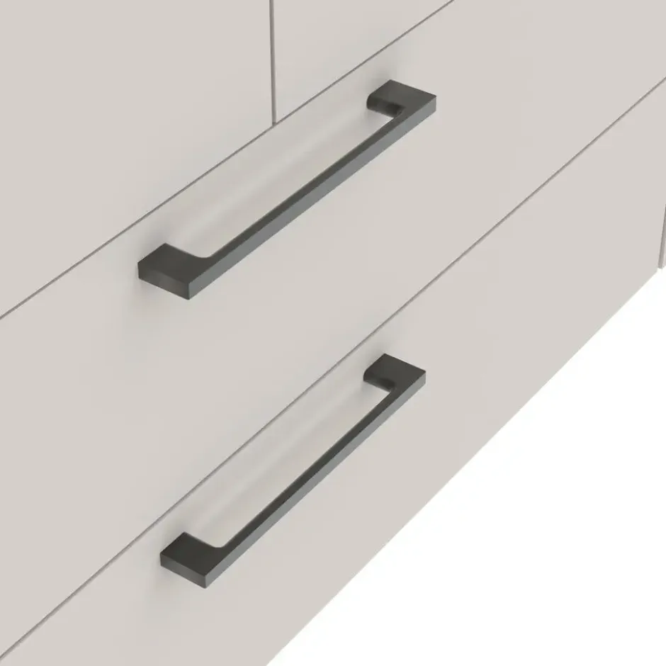 Kledingkast Penrith 3 deurs - greige - 204x145x58 cm