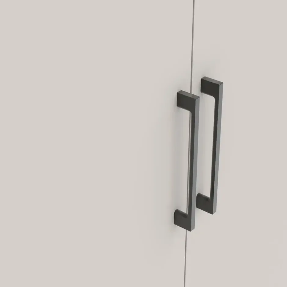 Kledingkast Penrith 4 deurs - greige - 204x181x58 cm