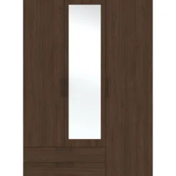 Kledingkast Penrith 3 deurs - walnoot - 204x145x58 cm