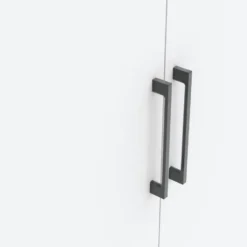 Kledingkast Penrith 4 deurs - wit - 204x181x58 cm