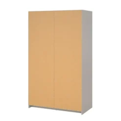 Kledingkast 1 Schuifdeur en 3 Lades Beige - 119x60x200cm - Ylva