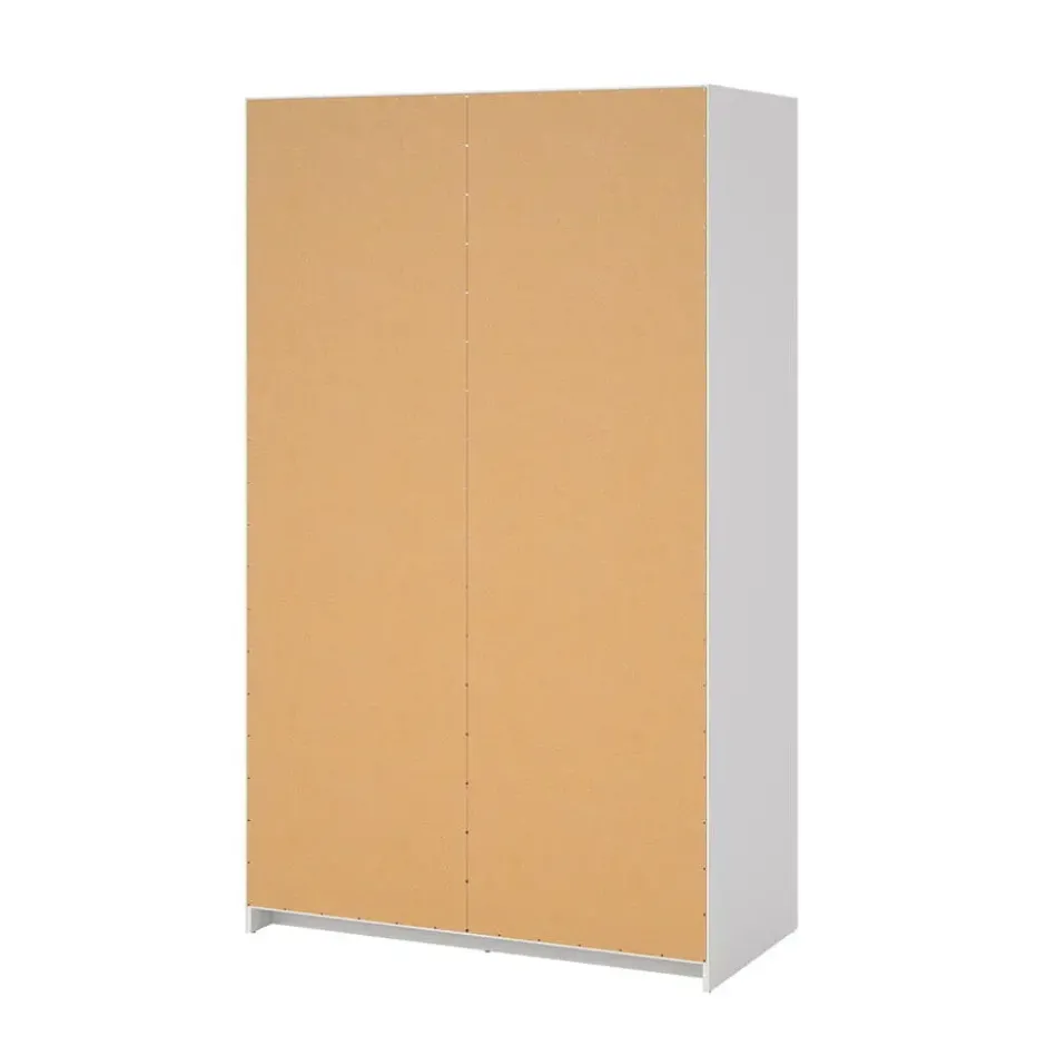 Kledingkast - Schuifdeur - 3 Lades - Wit - 119x60x200cm - Ylva