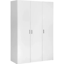 Kledingkast Space 3-deurs - wit - 175,4x115,8x49,5 cm