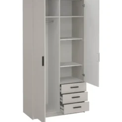 Kledingkast Sprint 2-deurs - greige - 200x98,5x50 cm