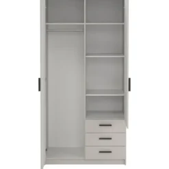 Kledingkast Sprint 2-deurs - greige - 200x98,5x50 cm