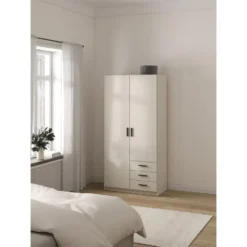 Kledingkast Sprint 2-deurs - greige - 200x98,5x50 cm