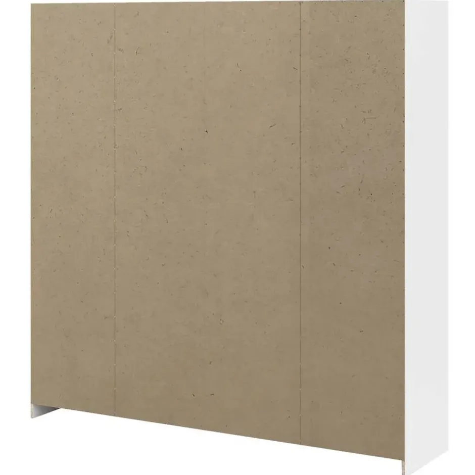 Kledingkast Sprint 4-deurs - wit - 200x196x50 cm