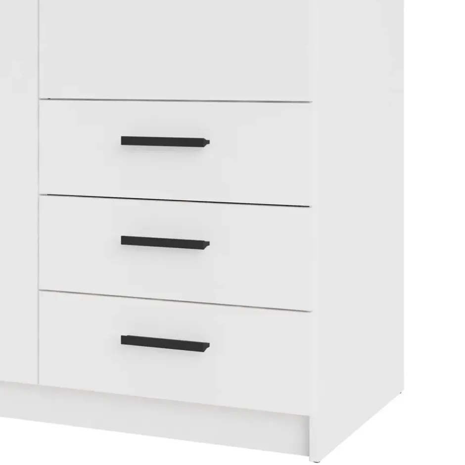 Kledingkast Sprint 2-deurs - wit - 200x98,5x50 cm