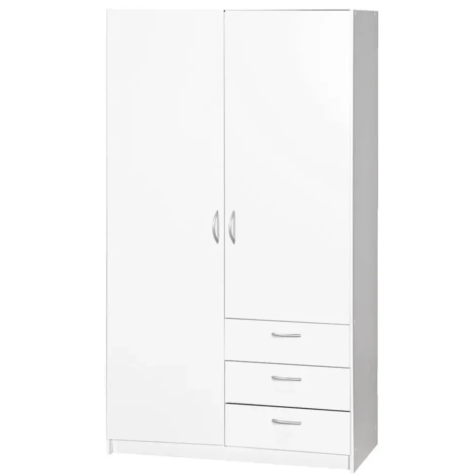 Kledingkast Varia 2-deurs - wit - 175x97x50 cm