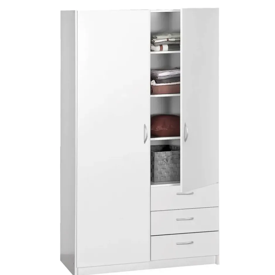 Kledingkast Varia 2-deurs - wit - 175x97x50 cm