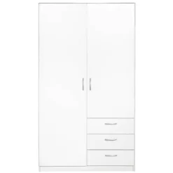 Kledingkast Varia 2-deurs - wit - 175x97x50 cm