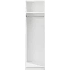 Kledingkast Varia 1-deurs - wit - 175x49x50 cm
