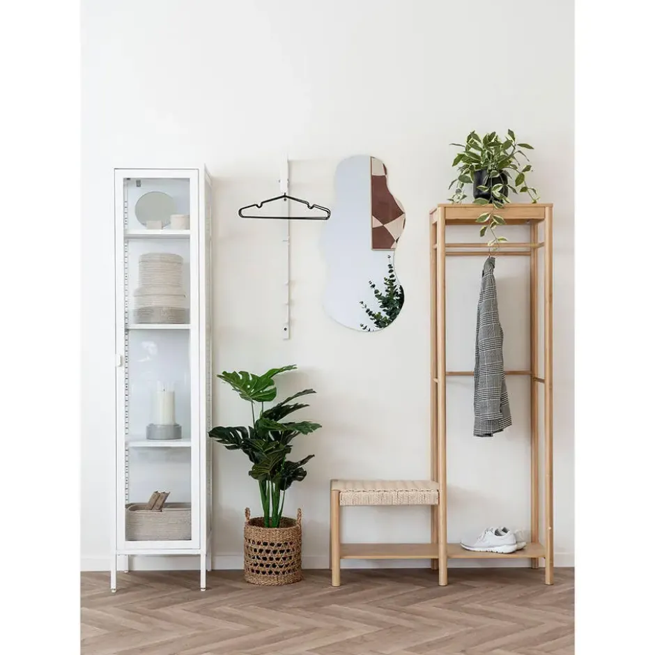 Kledingrek Naturel Bamboe - 14x39x165cm - Ember