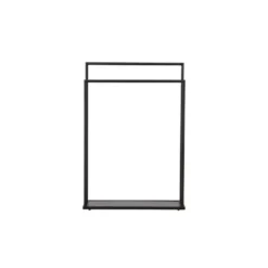 Kledingrek Zwart Metaal - 70x30x100cm - Alva