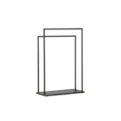 Kledingrek Zwart Metaal - 70x30x100cm - Alva