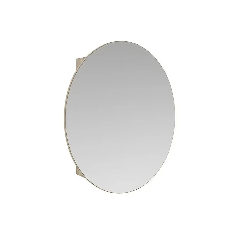 Klein badkamermeubel RURI - 48 cmx15 cmx60 cm - Natuurlijk licht Hout paneel