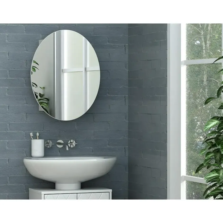 Klein badkamermeubel RURI - 48 cmx15 cmx60 cm - Wit Hout paneel