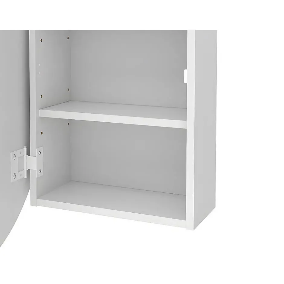 Klein badkamermeubel RURI - 48 cmx15 cmx60 cm - Wit Hout paneel