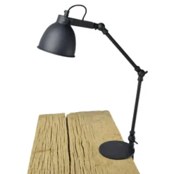 Klemlamp Worker Ø12cm. vintage black