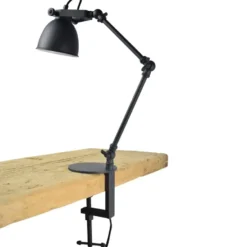 Klemlamp Worker Ø12cm. vintage black