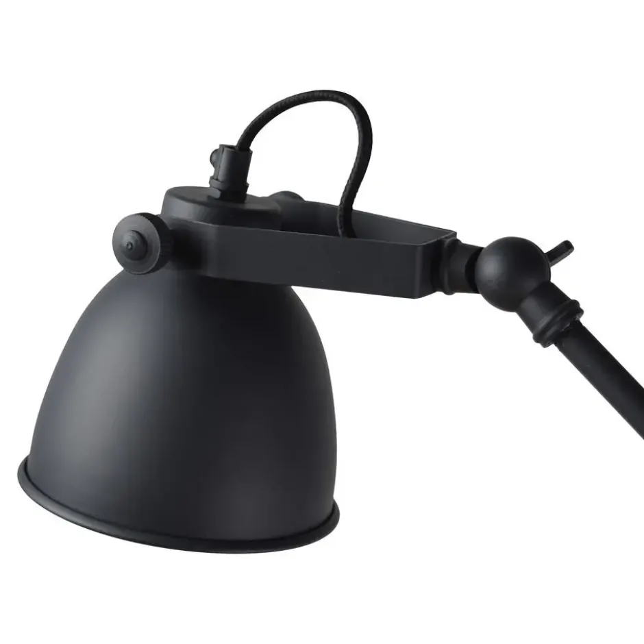 Klemlamp Worker Ø12cm. vintage black