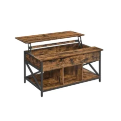 Koffietafel, salontafel met hefblad voor in de woonkamer