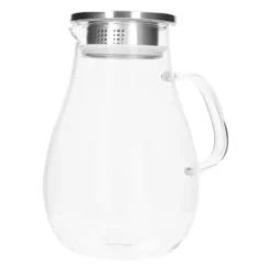 Krumble Karaf met handvat en dop met filter - 1,5 L - Glas - Transparant