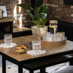 Krumble Karaf met handvat en houten deksel - 1 L - Glas
