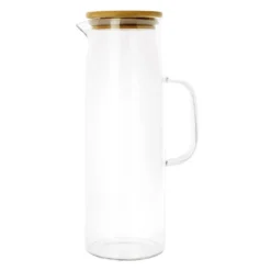 Krumble Karaf met handvat en houten deksel - 1,5 L - Glas
