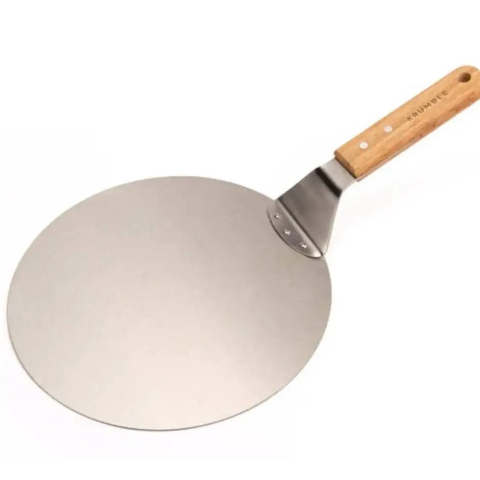 Krumble Pizzaschep RVS met houten handvat