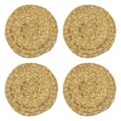 Krumble Placemat geweven rond - 30 cm - set van 4