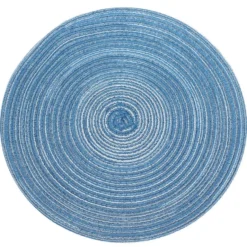 Krumble Placemat rond - Blauw