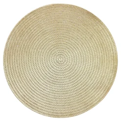 Krumble Placemat rond - PVC - Goud