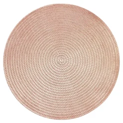 Krumble Placemat rond - PVC - Rosegoud
