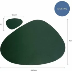 Krumble Placemat set design - 6 stuks - Groen