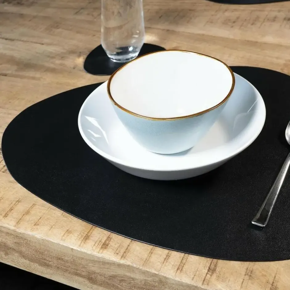 Krumble Placemat set design - 6 stuks - Zwart