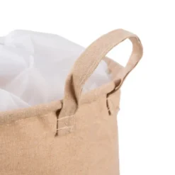 Kruzzel Speelgoedmand - beige - 35L - 32 x 43 cm - opbergmand