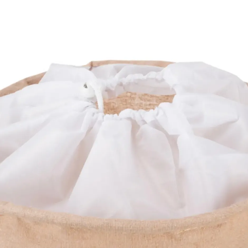 Kruzzel Speelgoedmand - beige - 35L - 32 x 43 cm - opbergmand