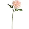 Kunstbloem Dahilia Spray - perzikkleur - 75 cm