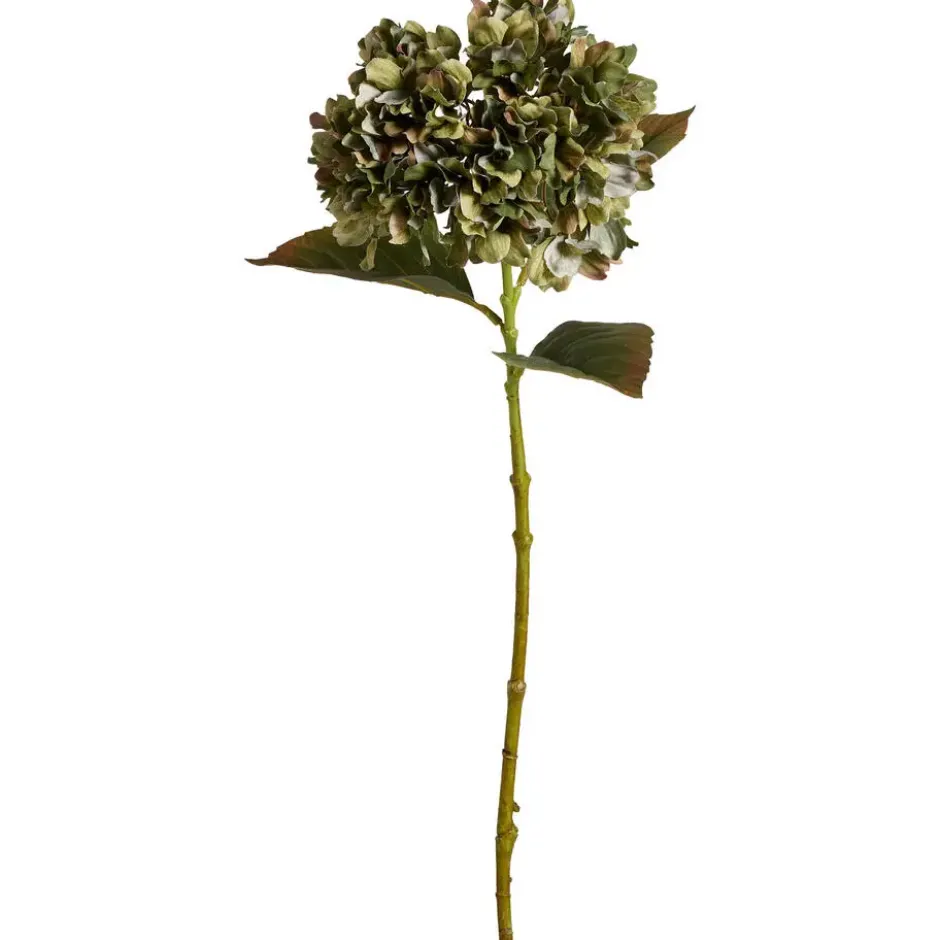 Kunstbloem Hydrangea Spray - groen - 75 cm