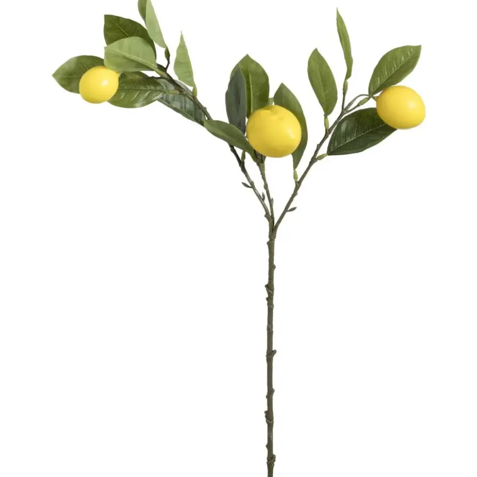 Kunstbloem Lemon Spray - geel - 65 cm